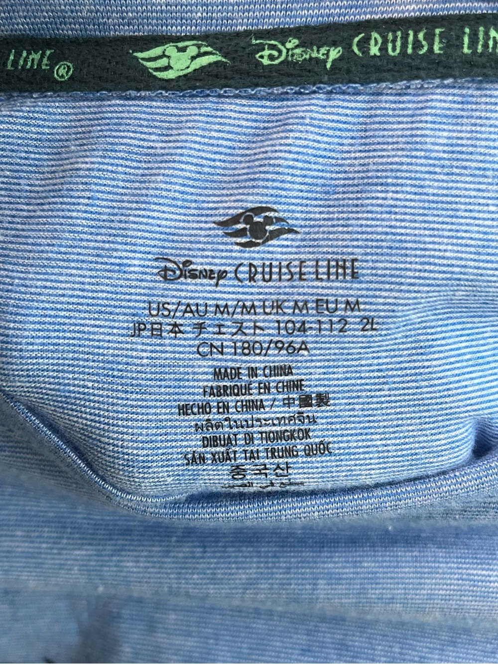 Disney Cruise Line Castaway Cay Blue Heather T Shirt Size Medium Mickey - Picture 2 of 7